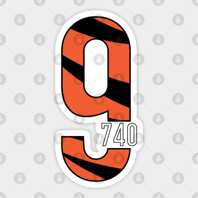 Who Dey Number 9? Sticker by PixelDot Gra.FX Collection